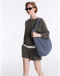 Oysho - Cotton Blend Fleece Shorts - Lyst