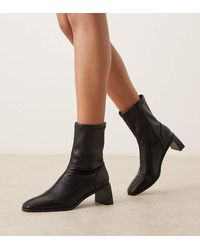 ASOS - Wide Fit Rush Ankle Boots With Set Back Heel - Lyst