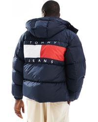 Tommy Hilfiger - Alaska Puffer Jacket With Back Flag Graphic - Lyst