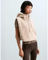 Oysho - Faux-shearling Hooded Gilet - Lyst