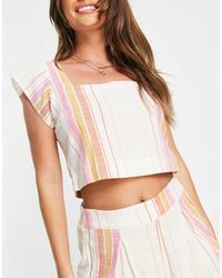 Rip Curl - Top Playero A Rayas De Colores Heat Wave De Rip Curl (Parte De Un Conjunto) - Lyst