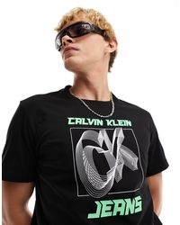 Calvin Klein - 3d Ck Future Fade Logo T-shirt - Lyst