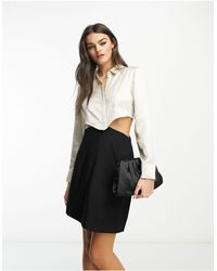 & Other Stories - Cut-out Mini Shirt Dress - Lyst