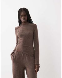 ASOS - Supersoft Asym Hem Long Sleeve Top - Lyst