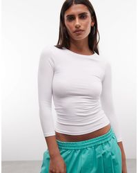 Collusion - 3/4 Length Sleeve Fitted Top - Lyst