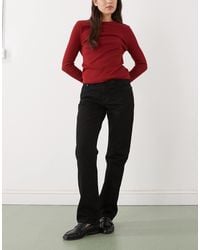 Weekday - Laika Mid Waist Straight Leg Jeans - Lyst