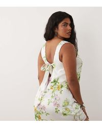 ASOS - Asos Design Curve Shift Mini Dress With Bow Back Detail - Lyst