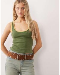 Free People - Moxie Contrast Tank Top - Lyst