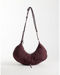 4505 - Studio Woven Cross Body Bag With Rope Detail - Lyst