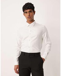 ASOS - Formal Easy Iron Twill Regular Shirt - Lyst