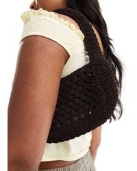 Mango - Mini Shoulder Crochet Bag - Lyst