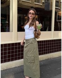 NA-KD - X Charlotte Olivia Pocket Detail Cargo Skirt - Lyst