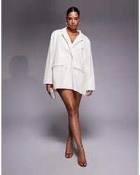 ASOS - Curve Oversized Sequin Blazer Dress - Lyst