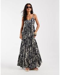 ONLY - Tiered Maxi Dress - Lyst