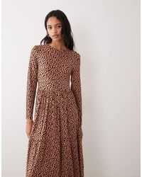 Wednesday's Girl - Smudge Spot Midaxi Dress - Lyst