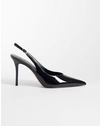 Mango - Faux Leather Slingback Heeled Court Shoe - Lyst