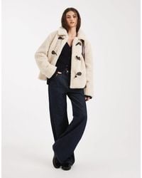 Hollister - Faux Shearling Toggle Jacket - Lyst