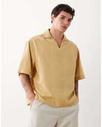 ASOS - Boxy Oversized Overhead Textured Shirt - Lyst