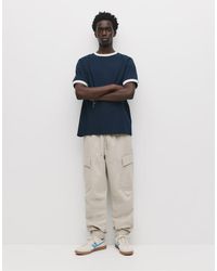 Pull&Bear - Joggers Cargo Color Ghiaccio - Lyst