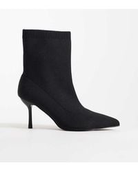 Public Desire - Voha Heeled Stiletto Sock Ankle Boots - Lyst