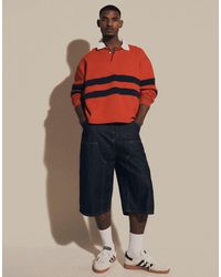 ASOS - Oversized Rugby Sweatshirt With Contrast Panelling - Lyst