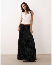 Miss Selfridge - Spun Tiered Maxi Skirt - Lyst