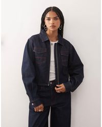 Collusion - – figurbetonte jeansjacke im stil der 90er - Lyst
