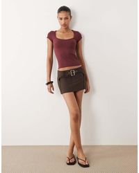 Cotton On - Stretch Belted Micro Mini Skirt - Lyst