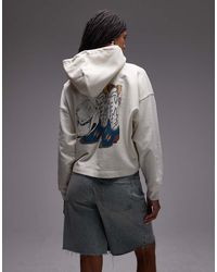 Levi's - Sudadera Color Crudo De Estilo Wéstern Con Capucha Y Estampado Gráfico De -Blanco - Lyst