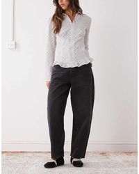 Reclaimed Vintage - baggy Barrel Leg Denim Jeans - Lyst