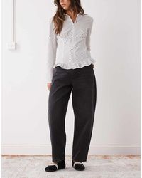 Reclaimed Vintage - baggy Barrel Leg Denim Jeans - Lyst