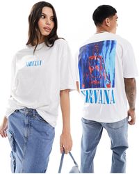 ASOS - T-shirt oversize unisexe avec motif et imprimé nirvana - Lyst
