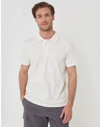 Threadbare - Textured Cotton Polo Shirt - Lyst