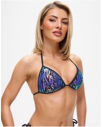 Ann Summers - Sultry Heat Sparkle Triangle Bikini Top - Lyst