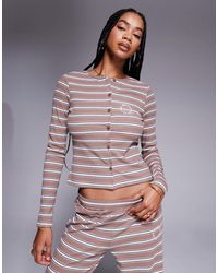 ASOS - Weekend Collective Co-ord Stripe Cardigan - Lyst