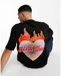 Sixth June - Fiery Heart T-shirt - Lyst