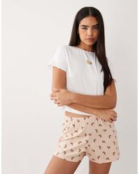 Wednesday's Girl - Wednesdays Girl Tee And Short Pyjama Set - Lyst