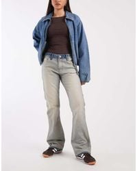 Calvin Klein - Cotton Bootcut Jeans With Contrast Waistband - Lyst