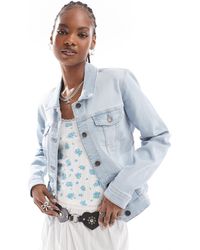 Noisy May - Fitted Denim Jacket - Lyst