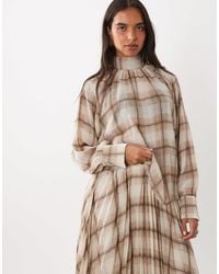 Mango - Stut High Neck Long Sleeve Blouse Co-Ord - Lyst