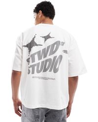 Pull&Bear - Stwd Back Graphic T-shirt - Lyst