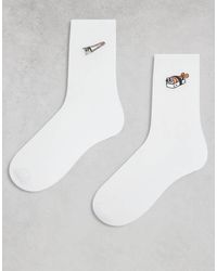 ASOS - 2 Pack Socks With Sushi Embroidery - Lyst