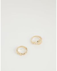 ASOS - Set Van 2 Ringen Met Mini Schelpen - Lyst