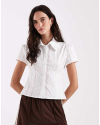 laagam - Arlie Fitted Short Sleeve Shirt - Lyst