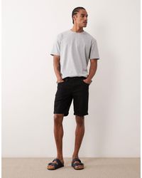 River Island - – schmal geschnittene jeansshorts - Lyst