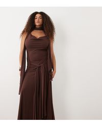 Forever New - Scarf Neck Maxi Dress With Tie Waist Detail - Lyst