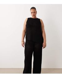 ASOS - Asos Design Curve Knitted Tape Trouser Co-Ord - Lyst