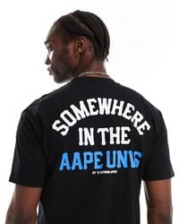 Aape By A Bathing Ape - Aape By A Bathing Ape Logo Somewhere T-shirt With Camo Back Print - Lyst