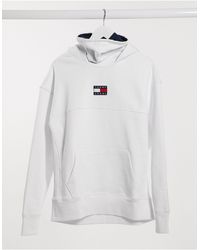 Tommy Hilfiger Белый Свитшот С Воротником-стойкой