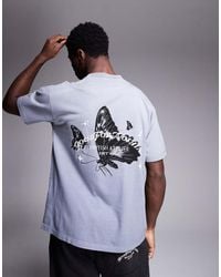 Good For Nothing - T-shirt With Butterfly Back Print - Lyst